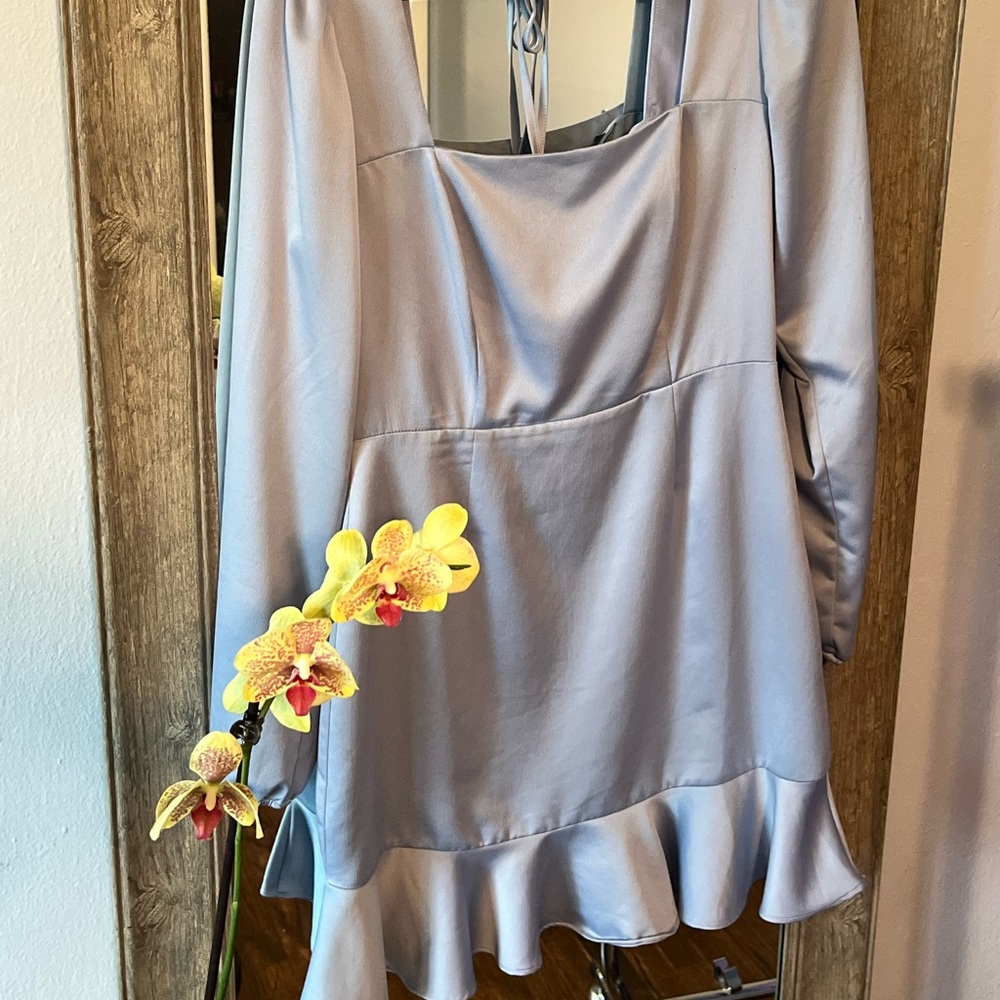 Baby blue Satin forever21 dress